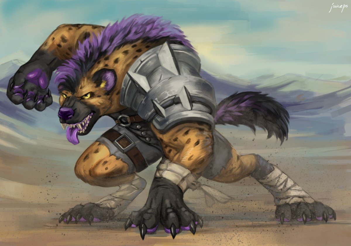 Фурри гиена