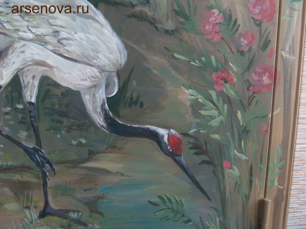 Журавль и петух