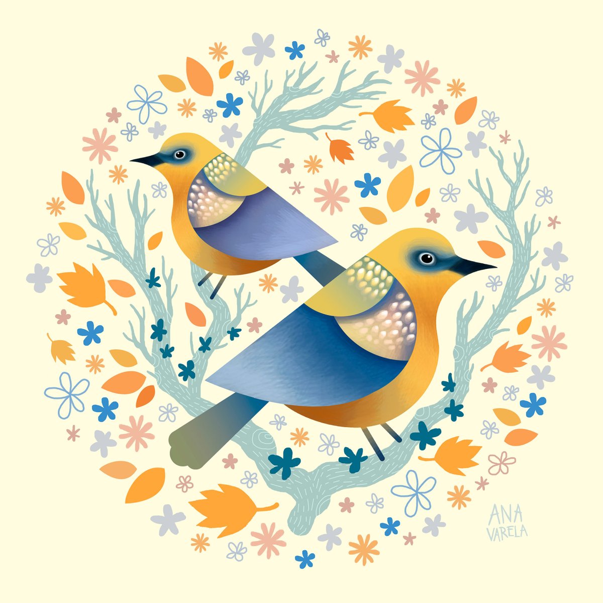 Стилизация птиц