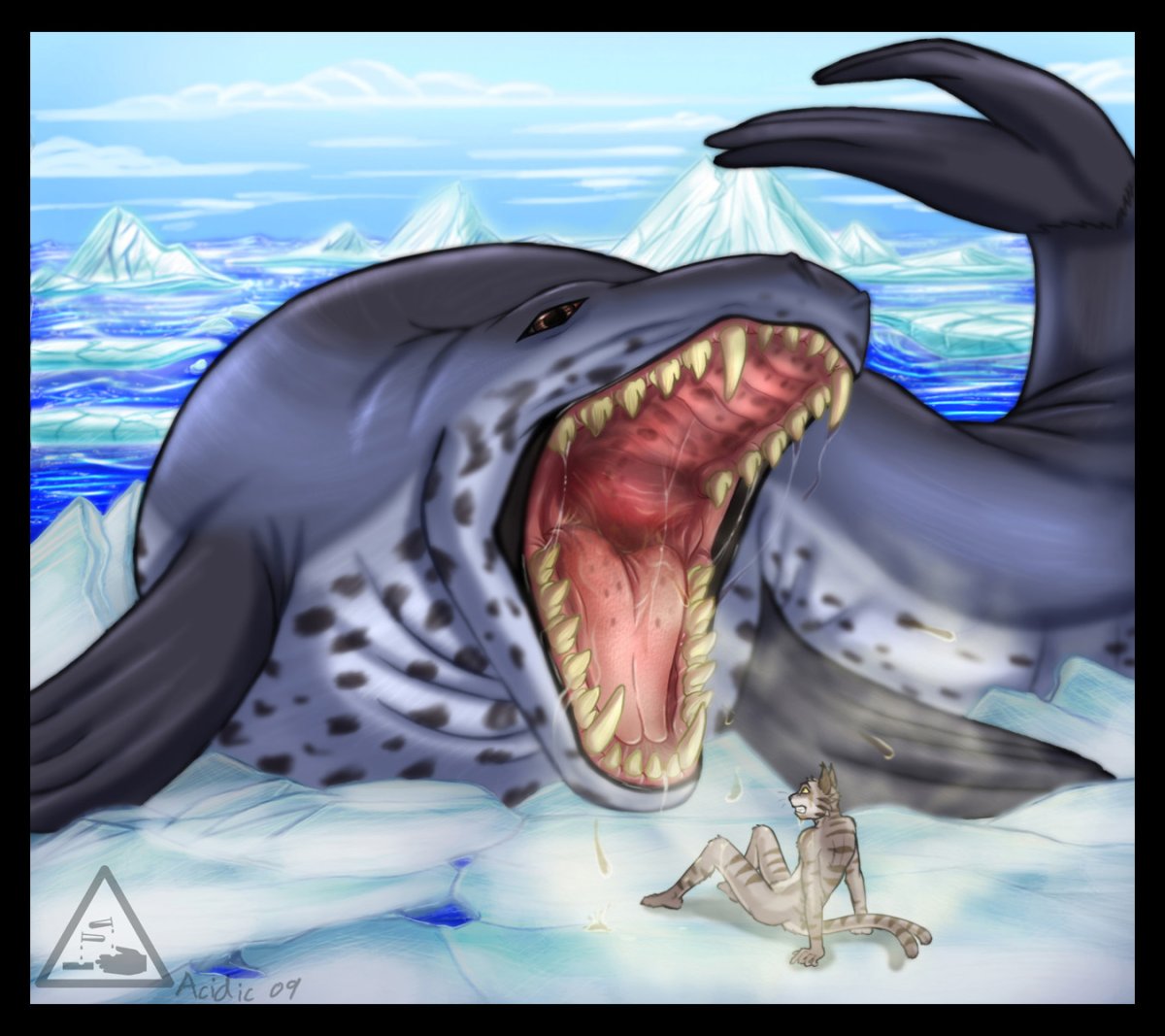 Морской леопард арт