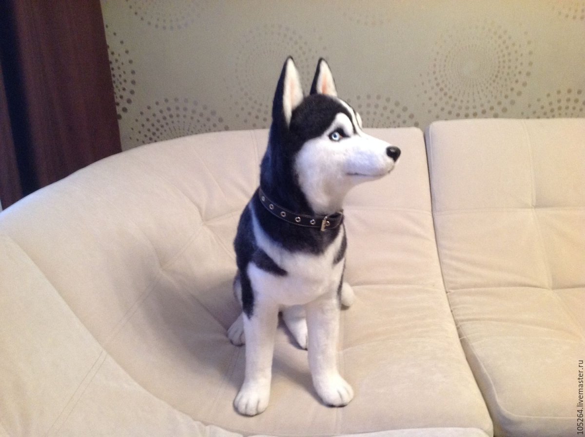 Ikea собака хаски игрушка