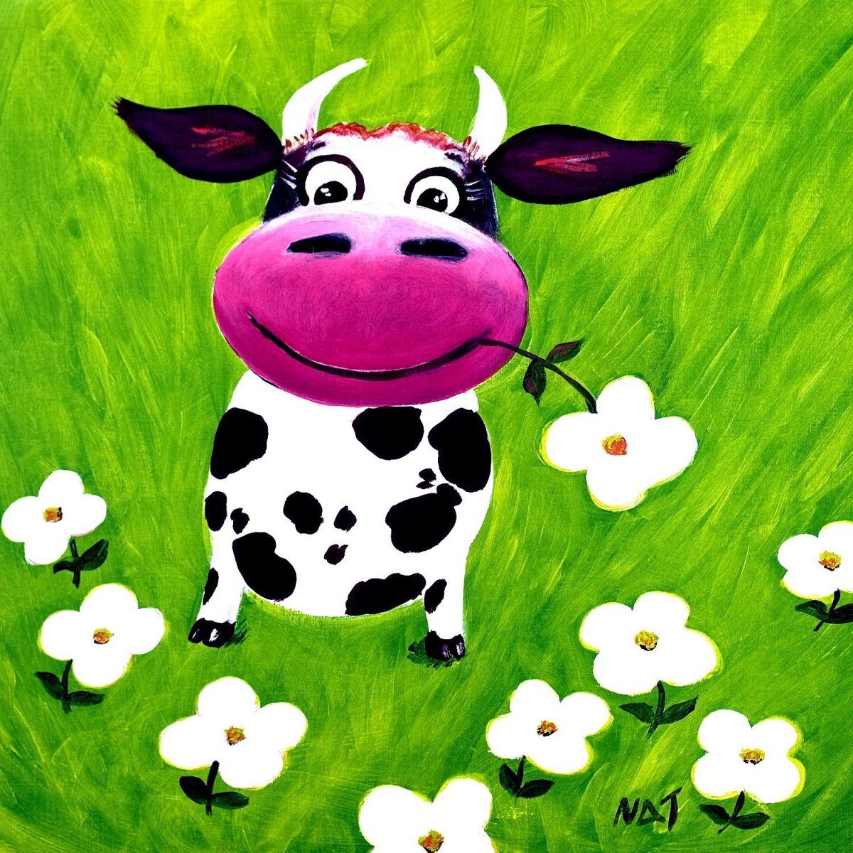 Корова с бантиком