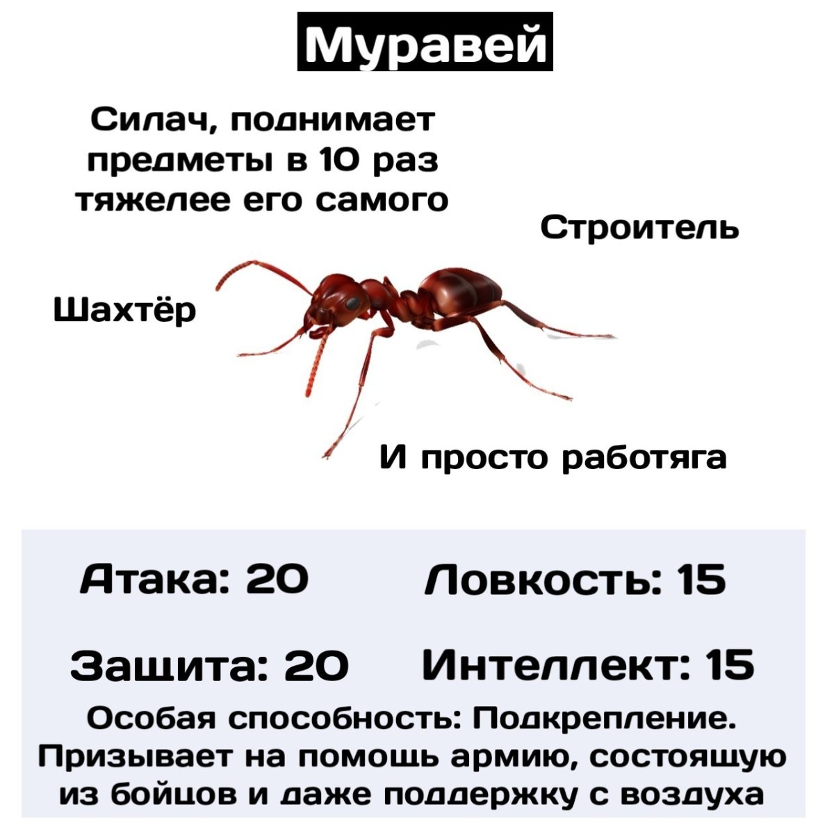 Муравей силач