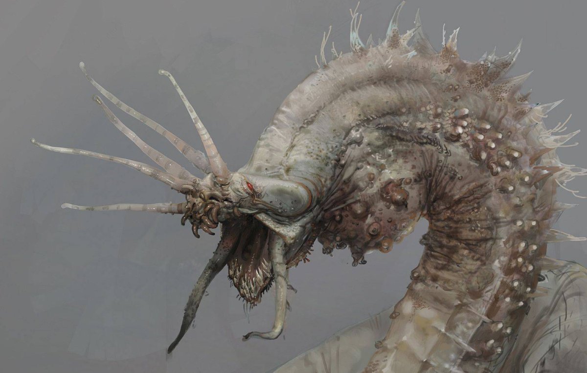 Страшные огромные существа