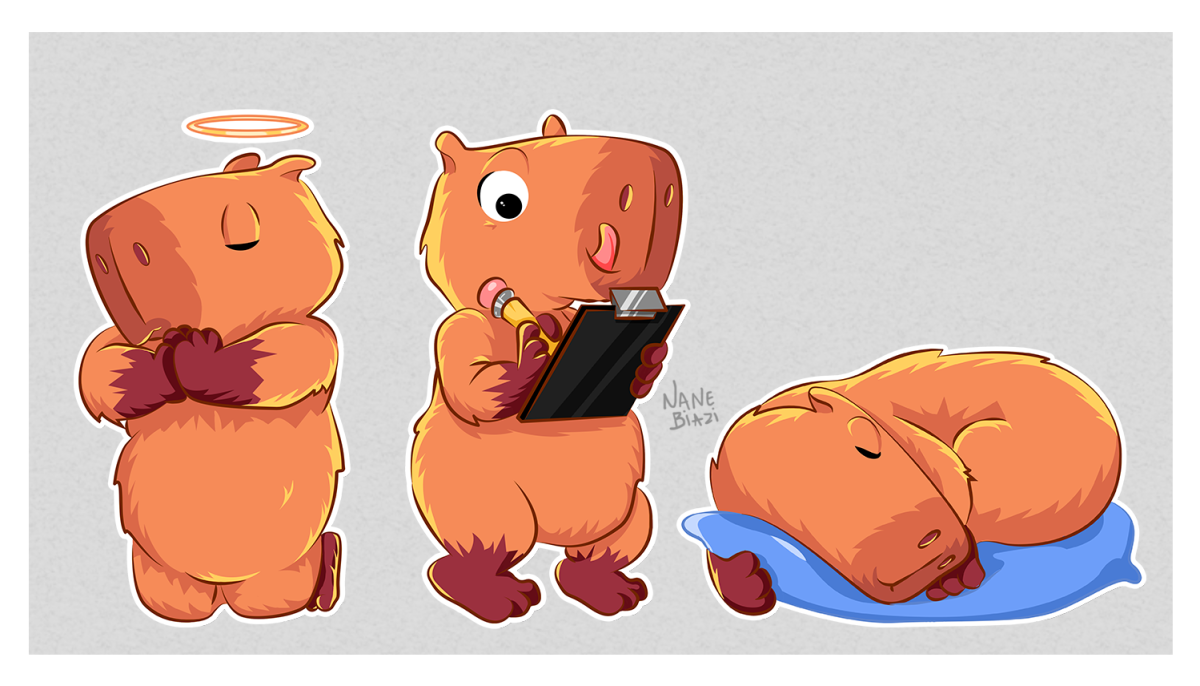 Трафарет капибара