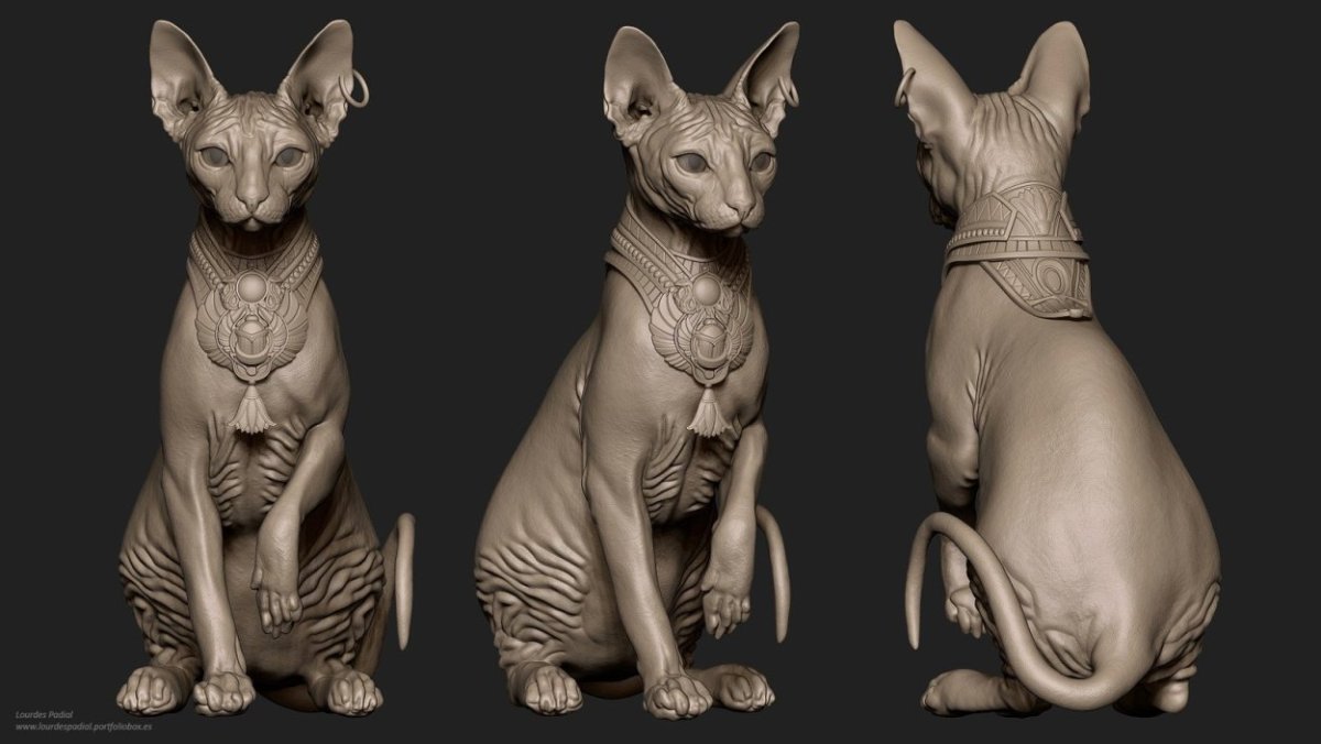 Египетский сфинкс кот