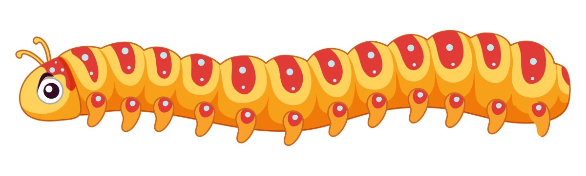 Пиксельная гусеница