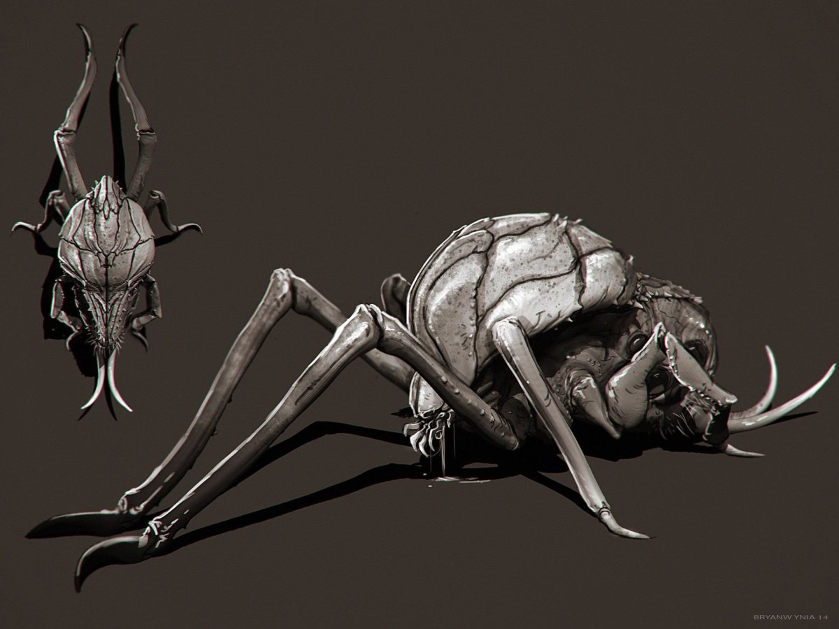 Арахнид пришелец концепт арт