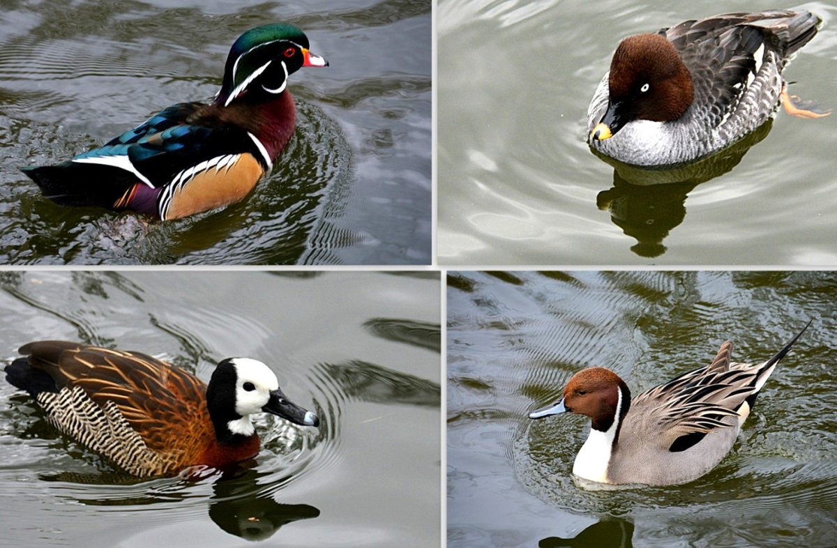 Разные водоплавающие птицы
