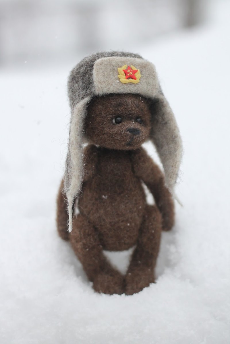 Медведь в ушанке