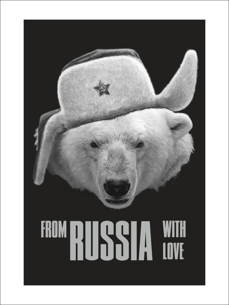 Медведь в шапке ушанке