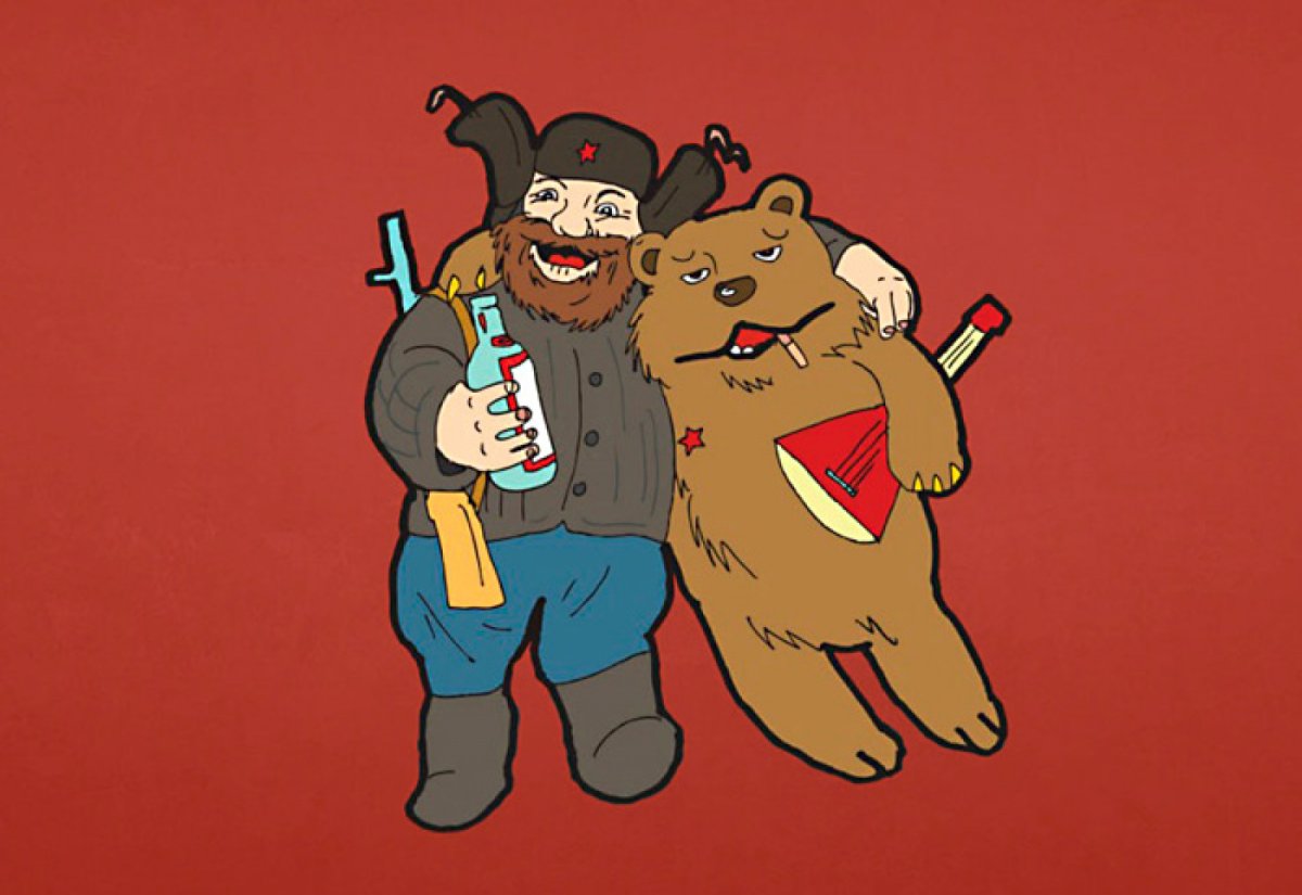 Россия водка медведь балалайка