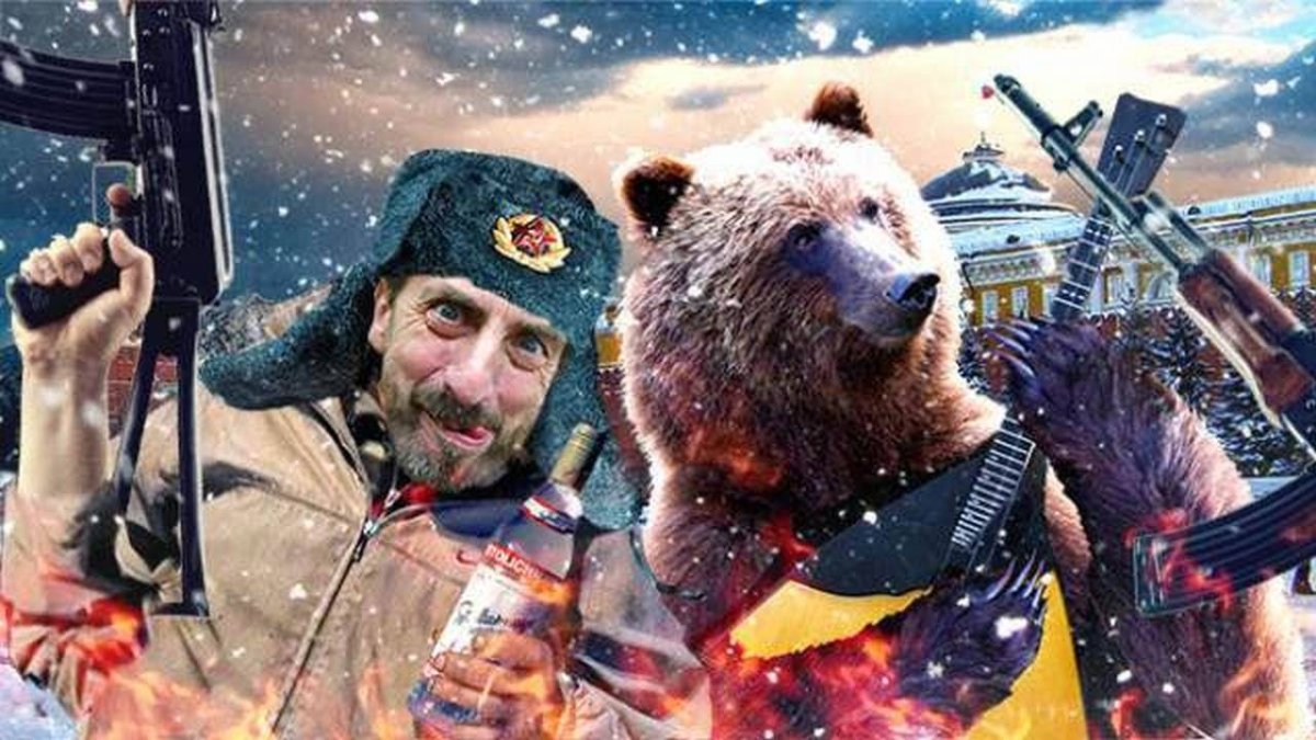 Россия водка медведь балалайка