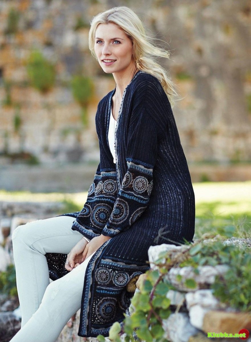 Кардиган перуанские мотивы