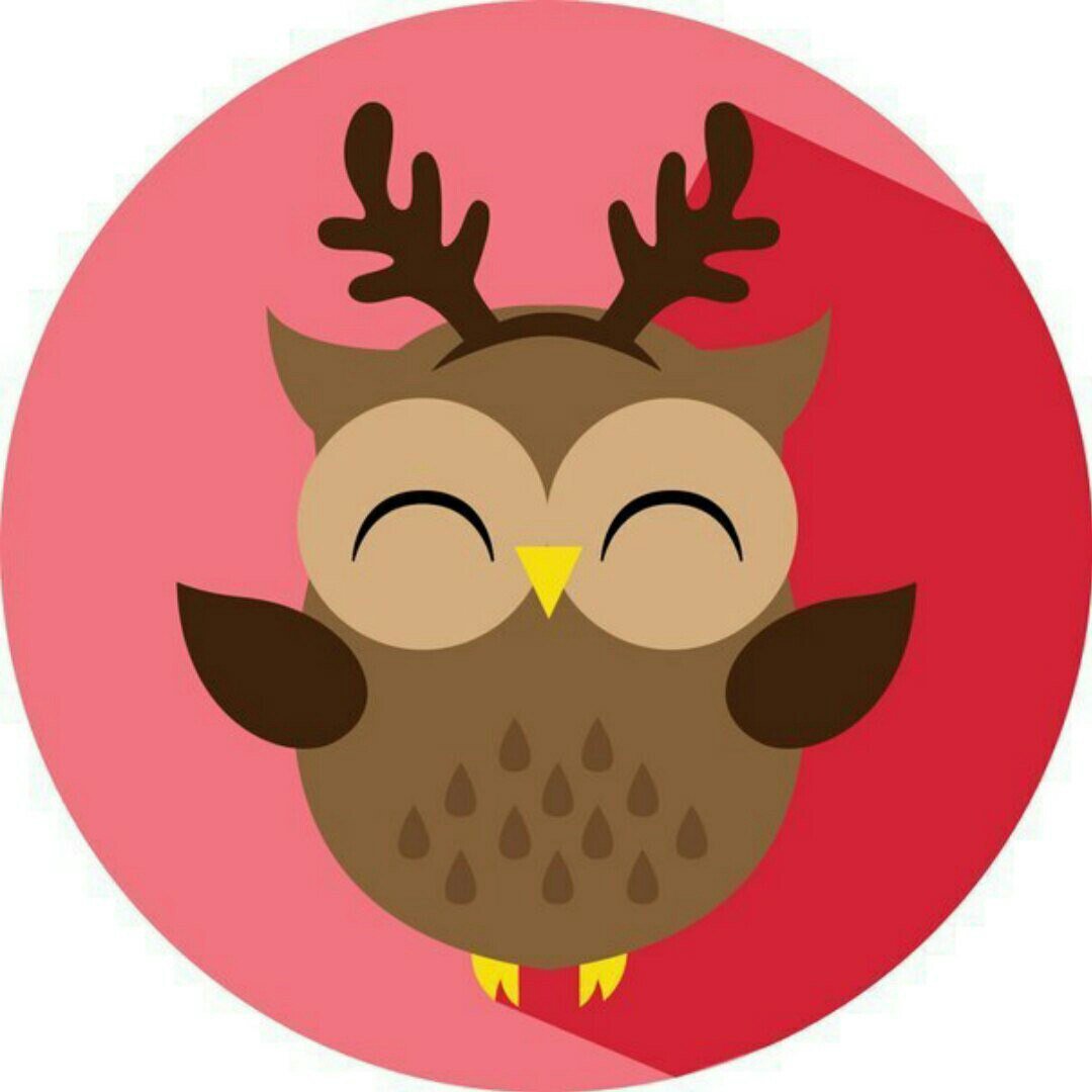 Новогодние наклейки Совы