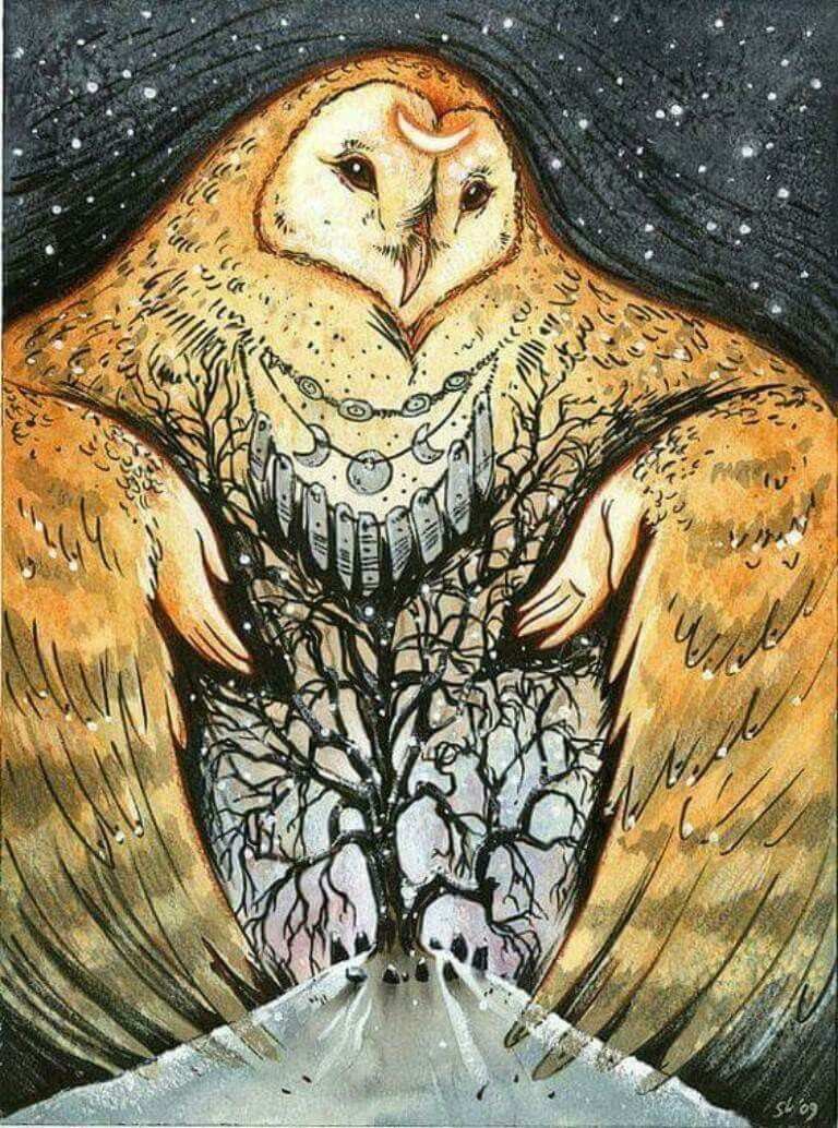 Сова сипуха Тотем