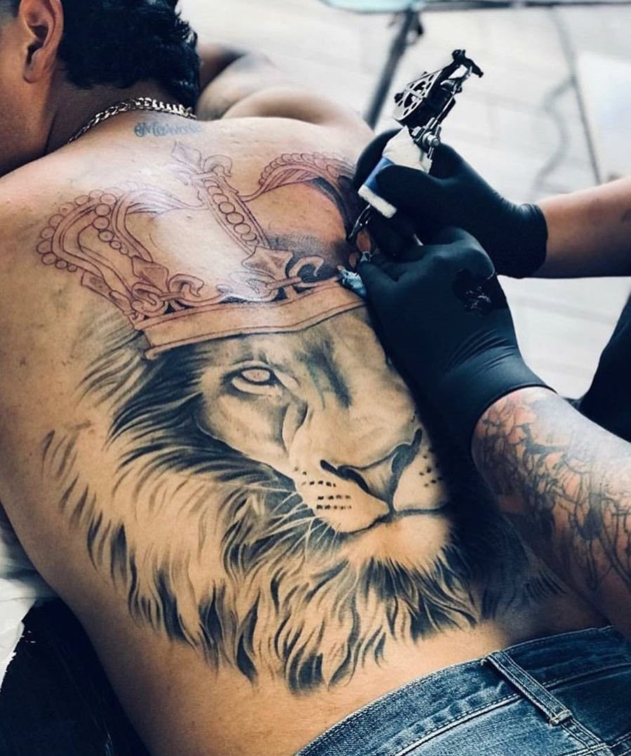 Красивые тату Льва для мужчин