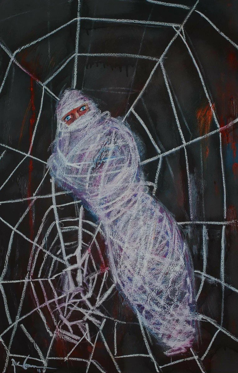 Кокон в паутине