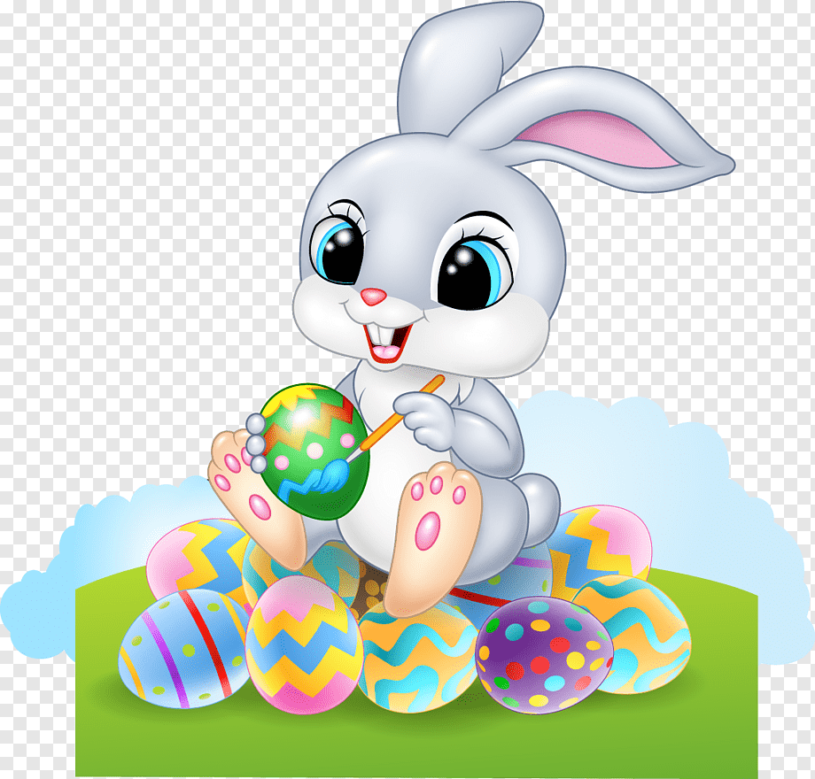 Пасхальный заяц мультяшный