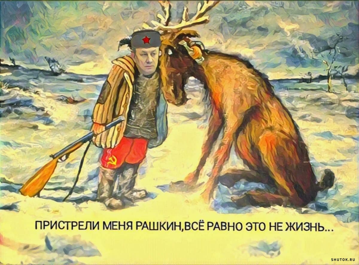 Приколы про Рашкина и лося