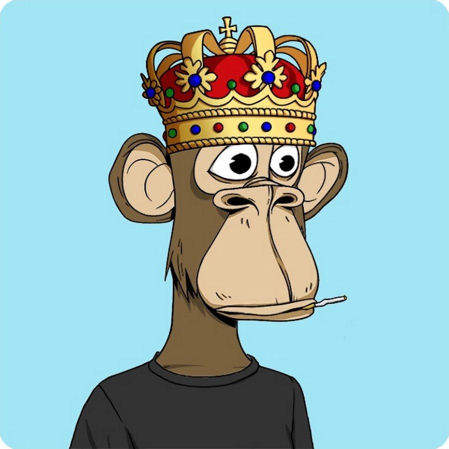 Картина обезьяна в короне