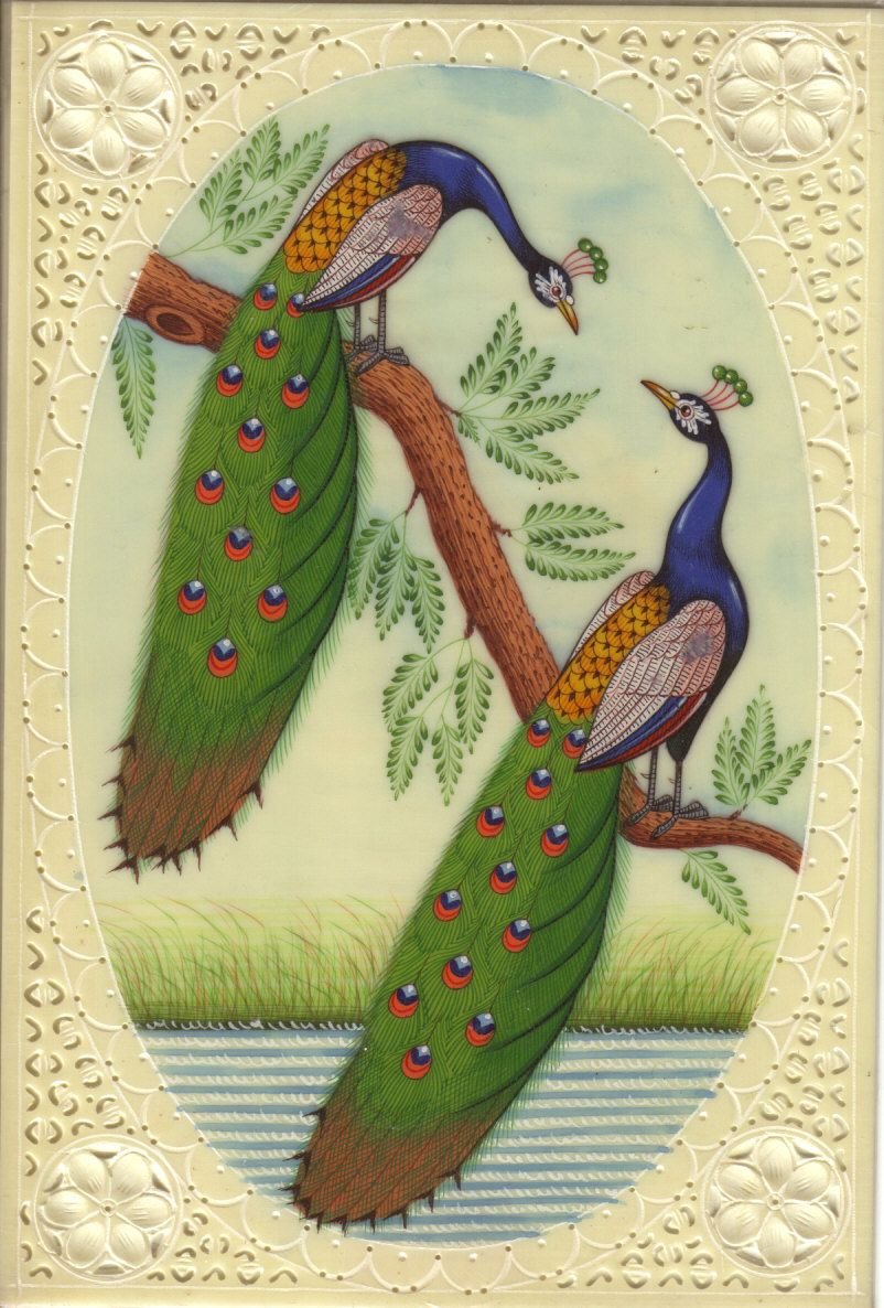 Павлин в индийской живописи