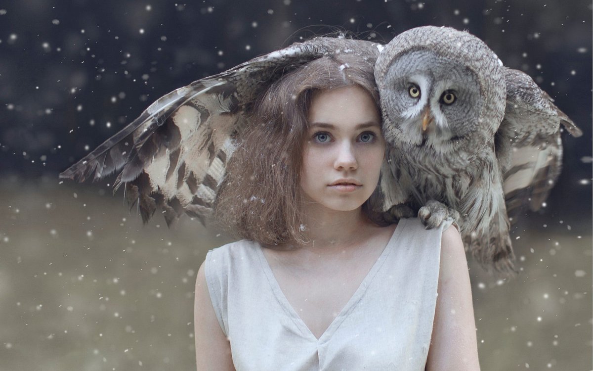 Девушка с совой