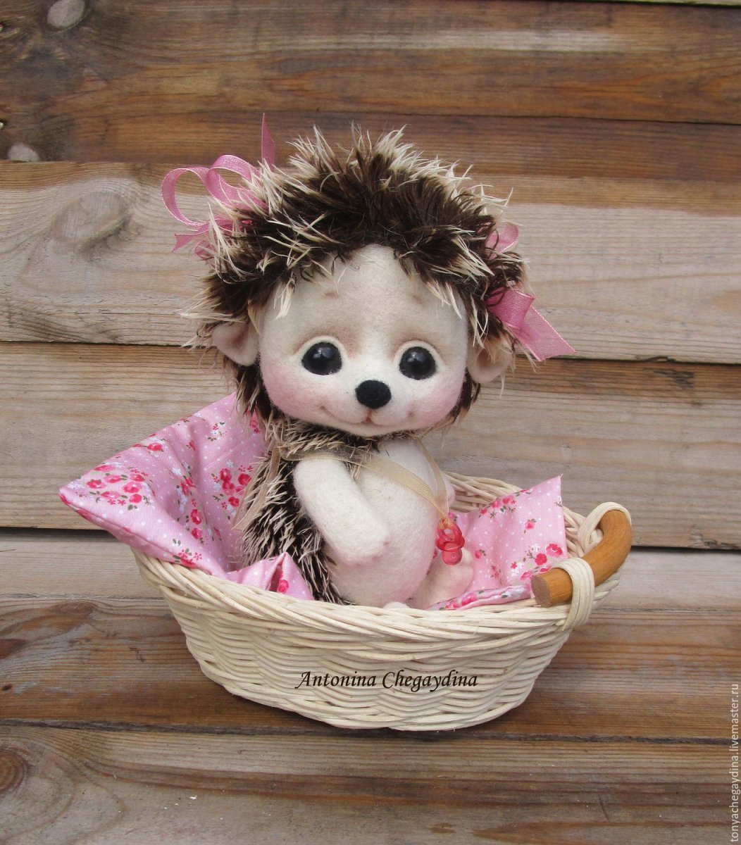 Ежик из шерсти мастер класс