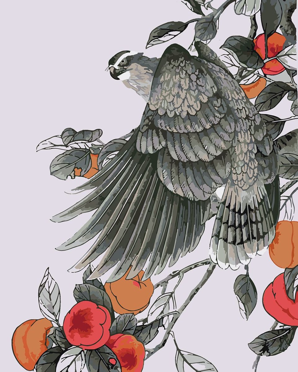 Китайская живопись гунби Сокол