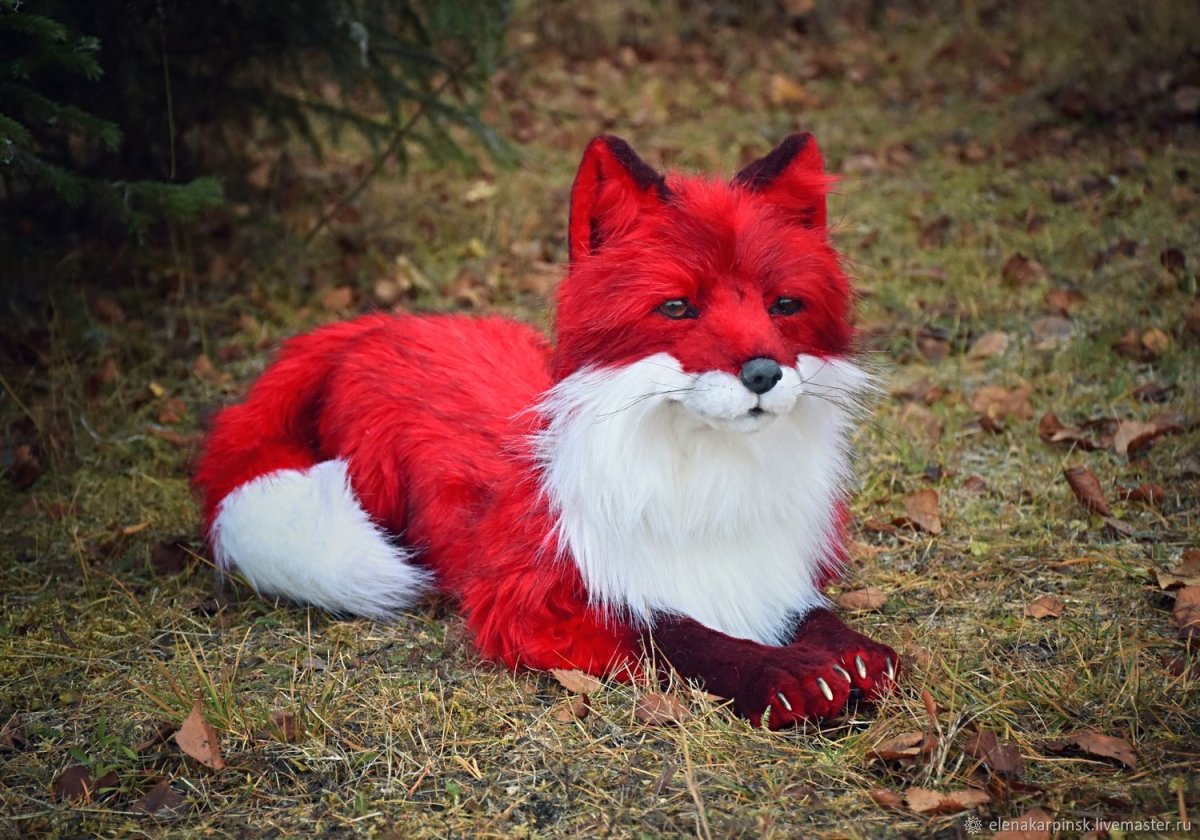 Мягкая игрушка красная лиса