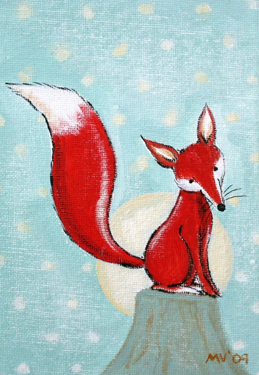 Лисенок рисунок Сканди