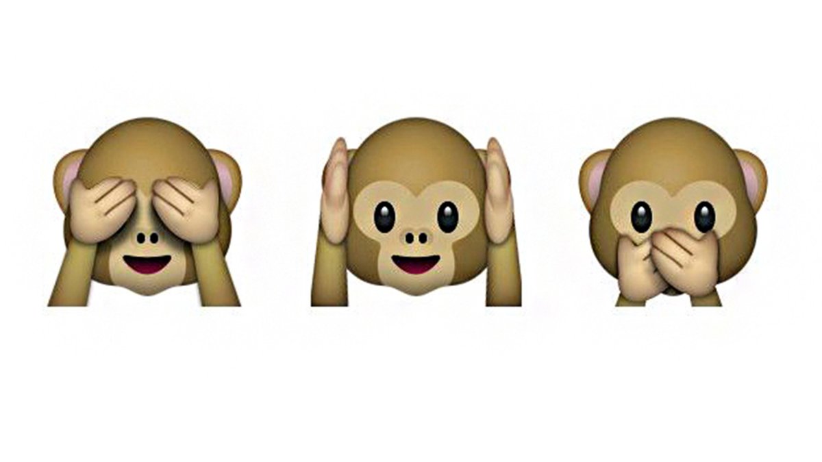 Смайлик обезьяны