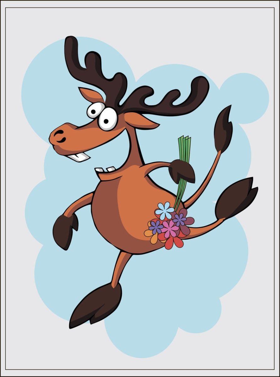 Смешной Лось