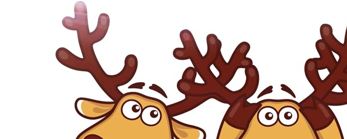 Олень подслушано зима