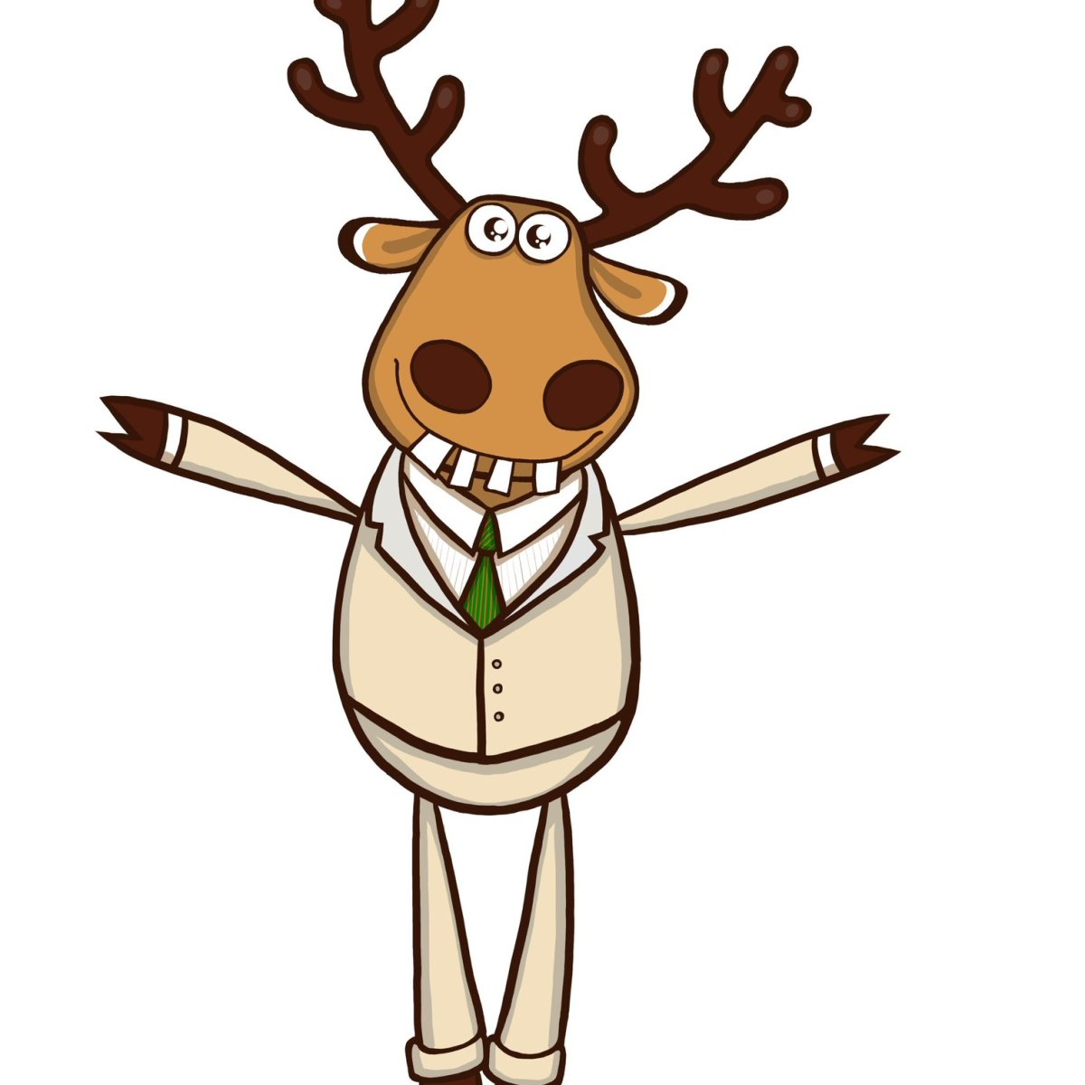 Олень подслушано на прозрачном фоне