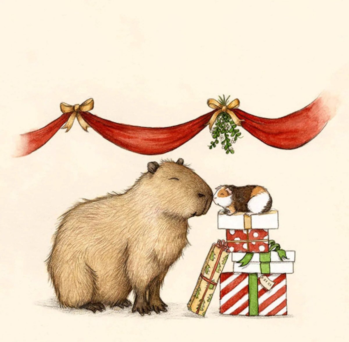 Новогодняя капибара