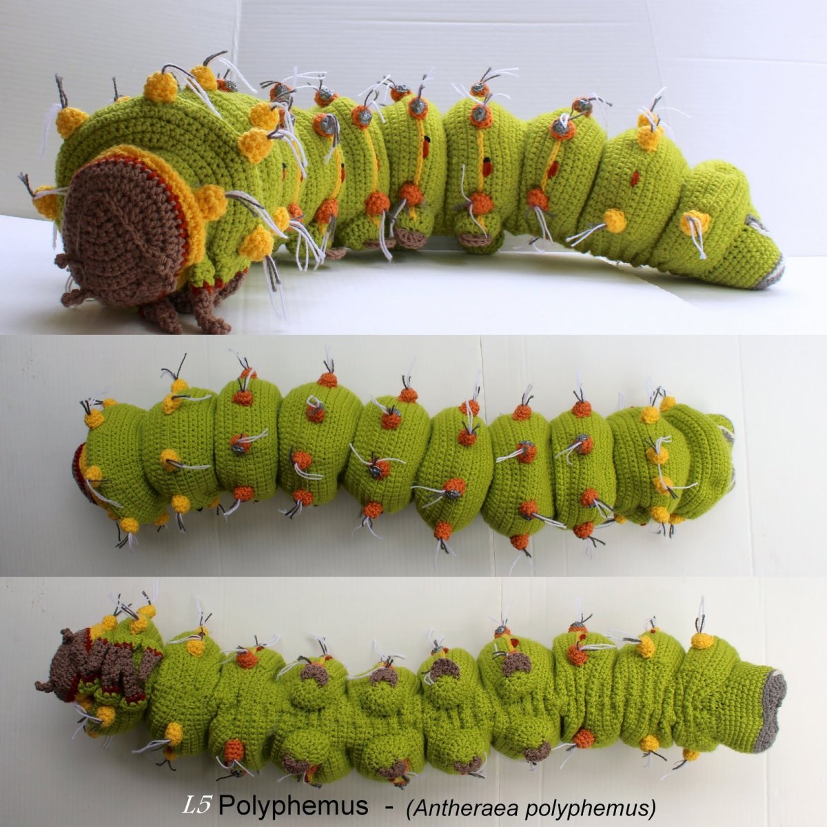 Гусеница из ткани