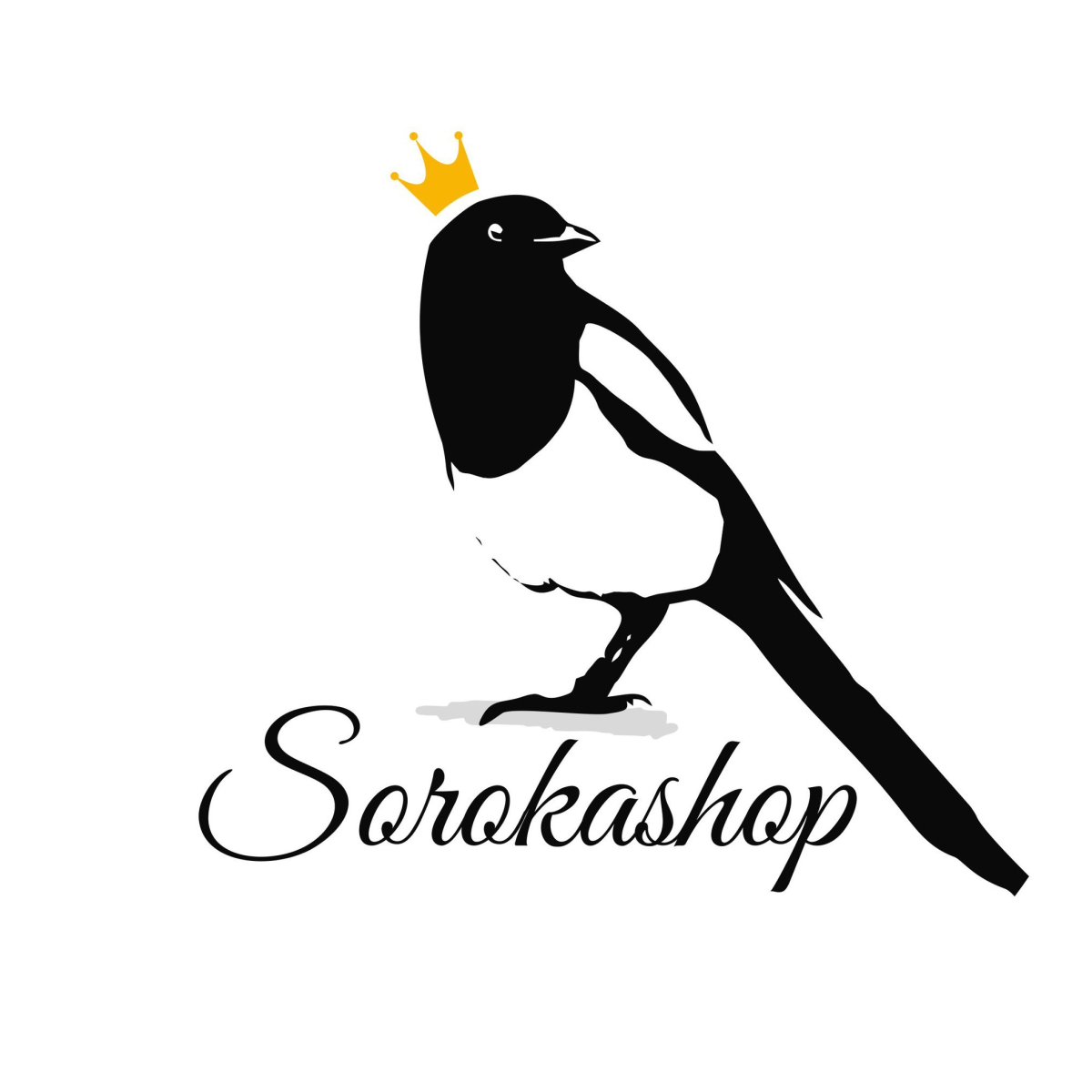 Сорока стильный логотип