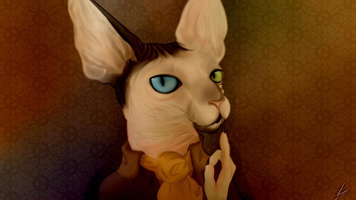 Сфинкс в стиле аниме