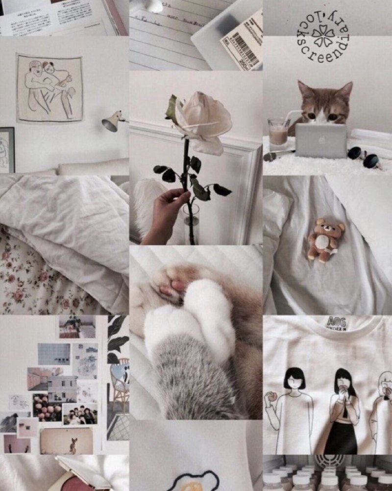 Эстетика белого коллаж