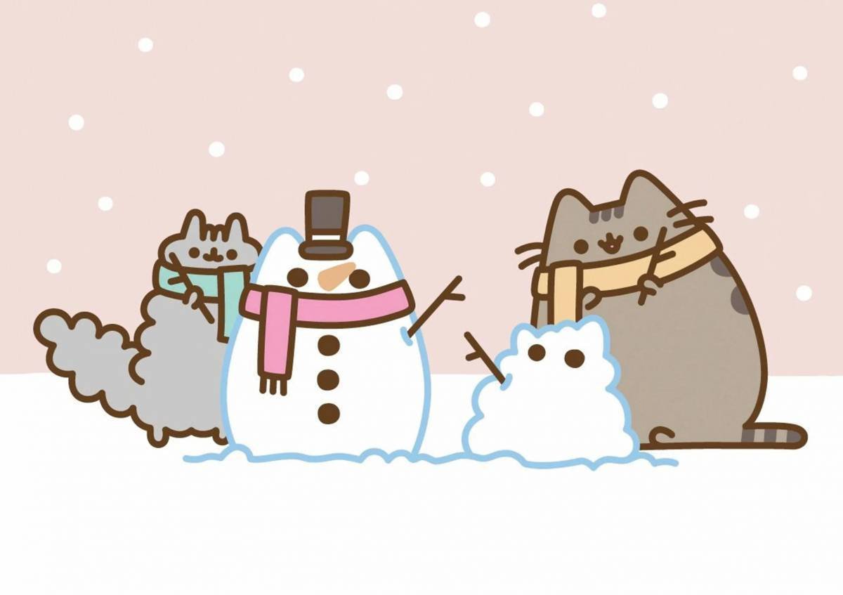 Кот Пушин новый год