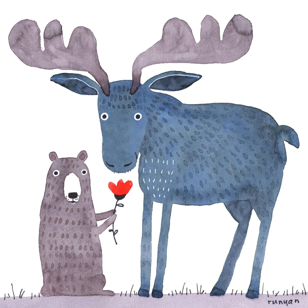 Лось иллюстрация