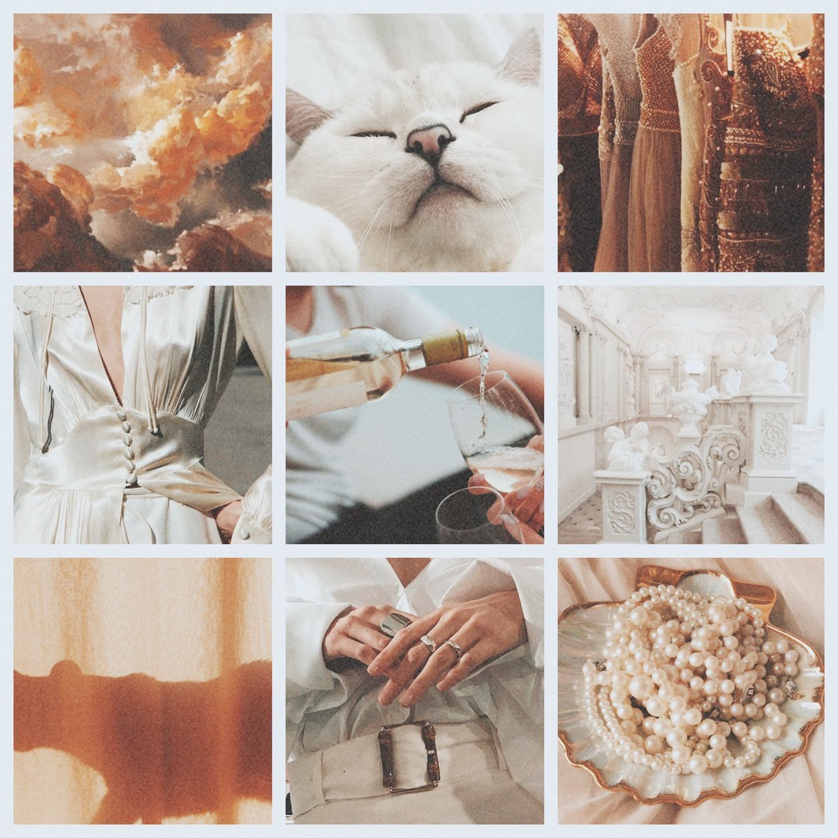 Эстетика бежевого коллаж на стену