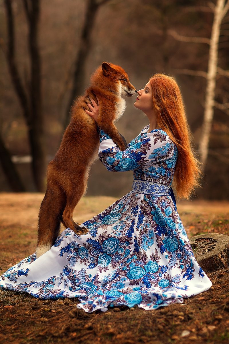 Девушка и лиса