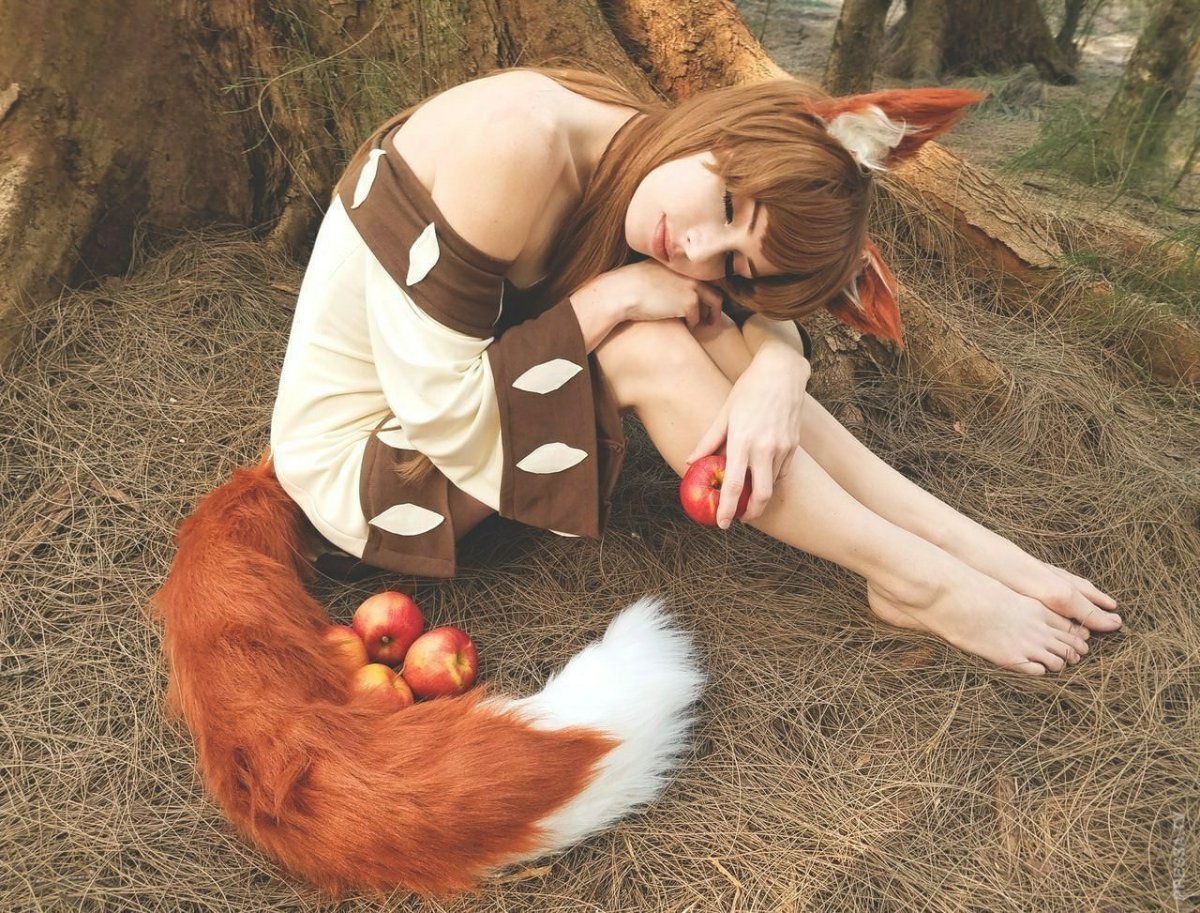 Волчица и пряности косплей кавай Фокс