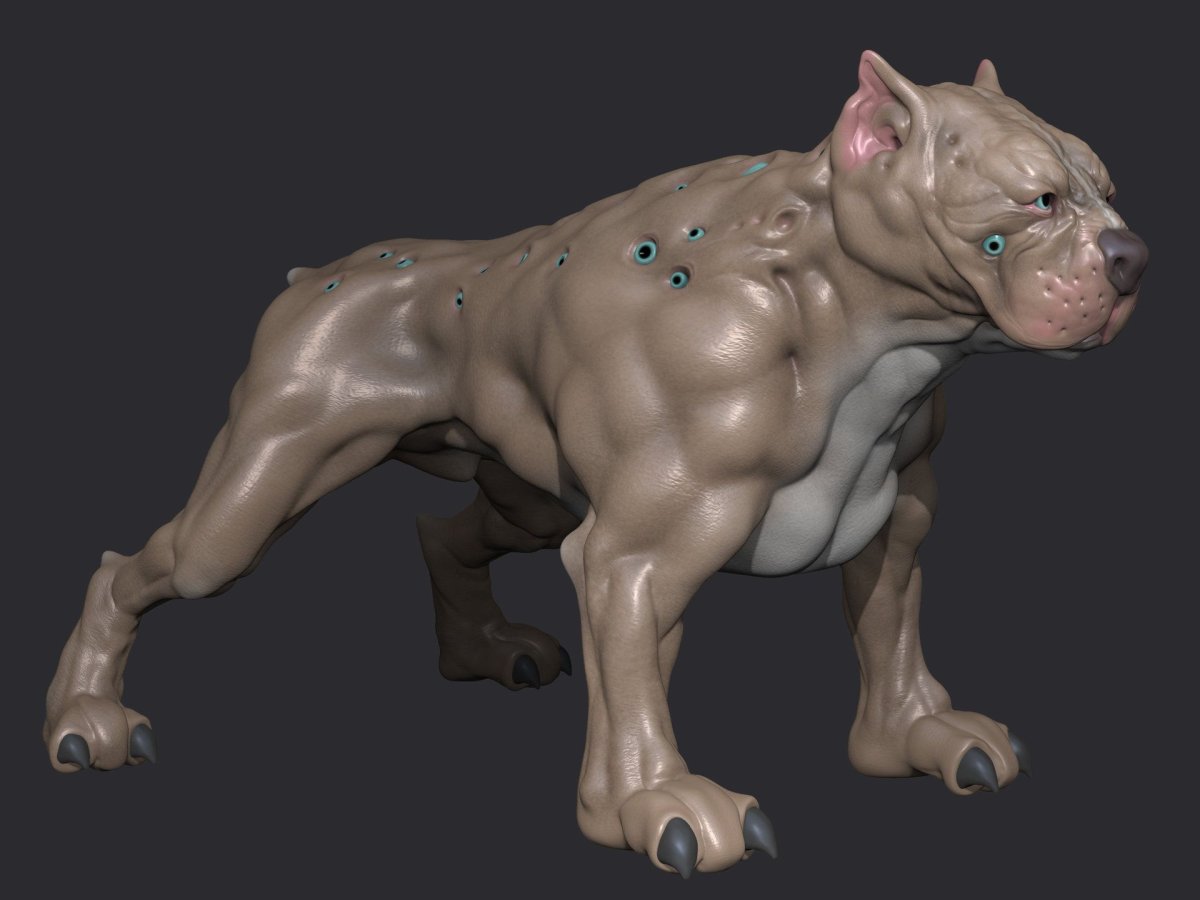 Огромная собака МУТАНТ