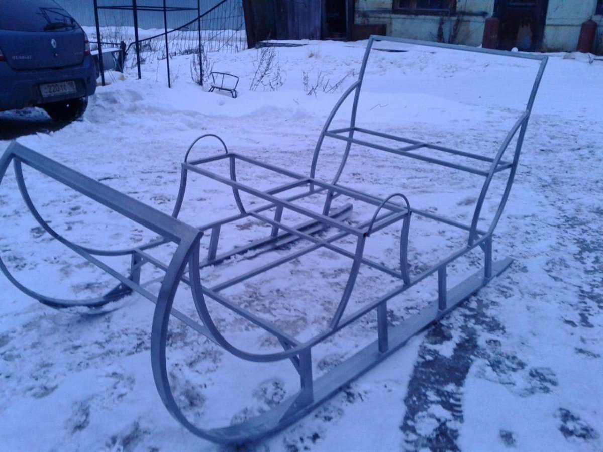 Санки железные самодельные
