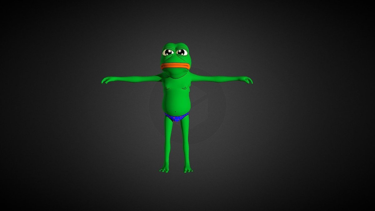 Лягушечка Pepe 3d