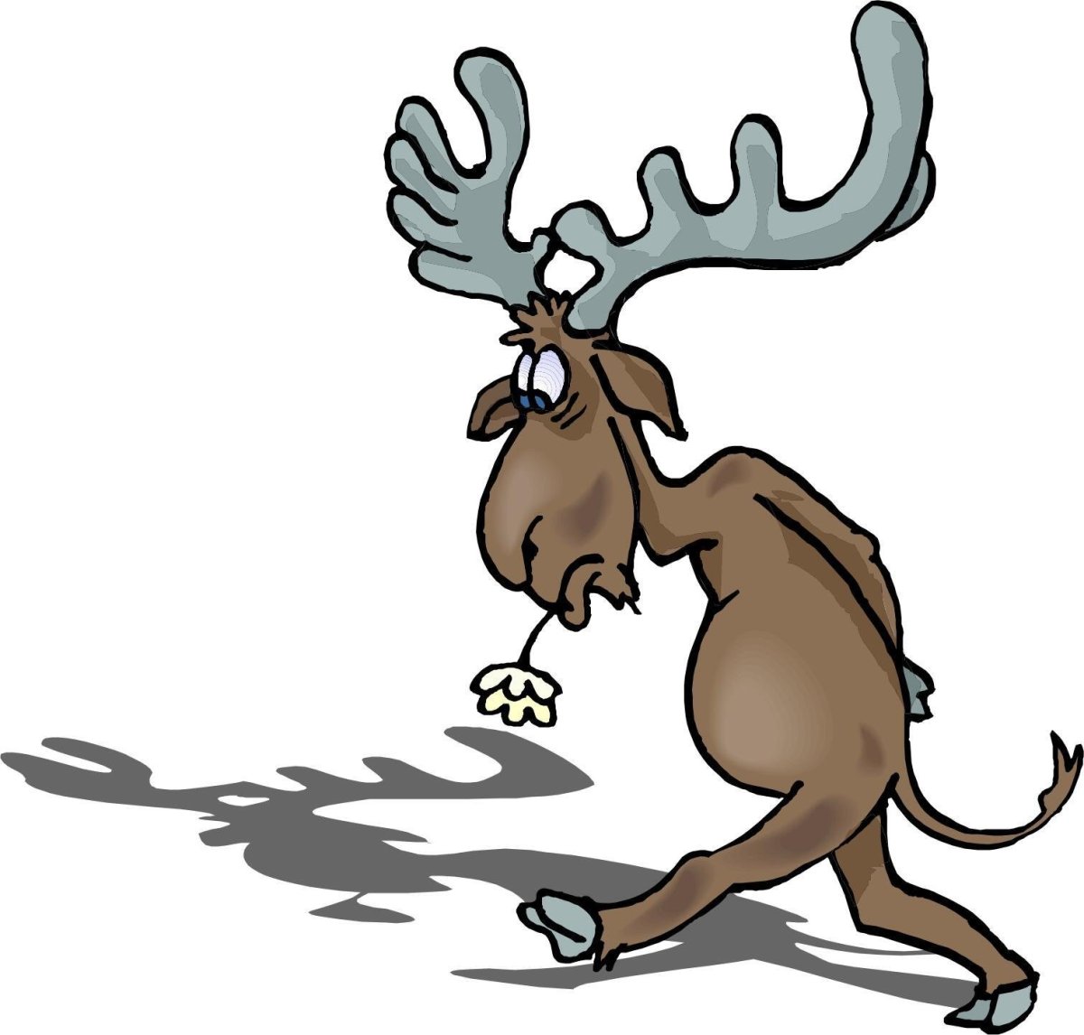 Лось карикатура