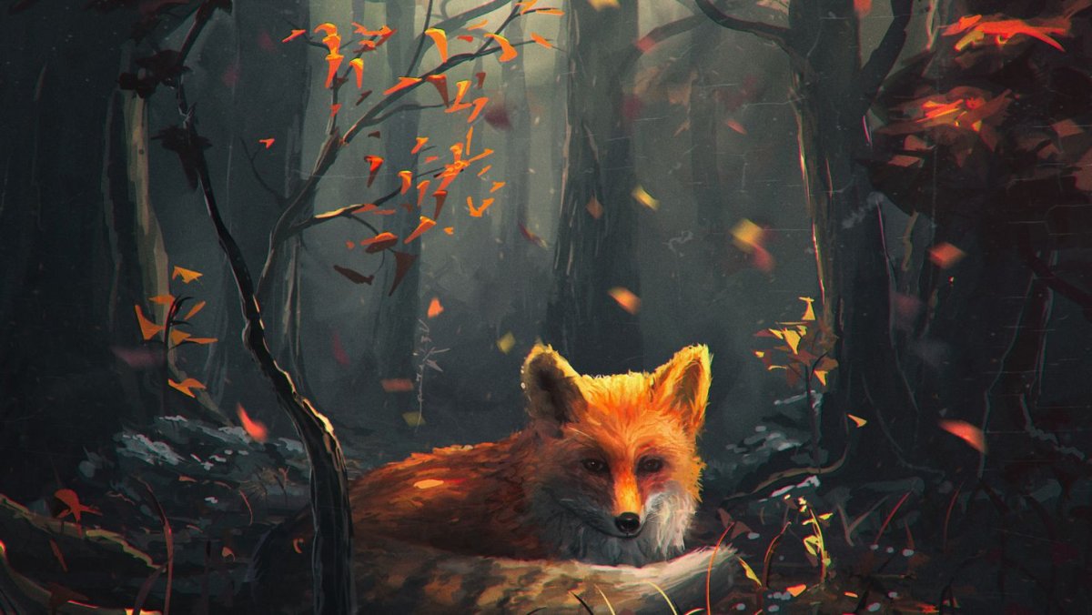 Арты с лисами на рабочий стол